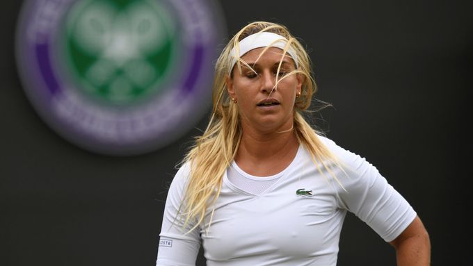 Dominika Cibulková ve čtvrtfinále Wimbledonu 2018