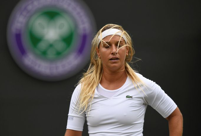 Dominika Cibulková ve čtvrtfinále Wimbledonu 2018