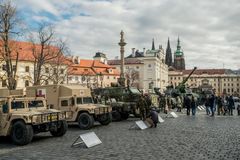 Výstava vojenské techniky Armády České republiky, Hradčanské náměstí, Praha, 12. 3. 2019
