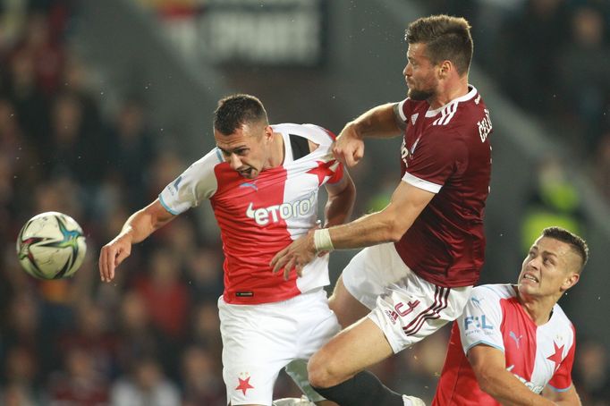 Ondřej Čelůstka v derby Sparta - Slavia v 10. kole FL