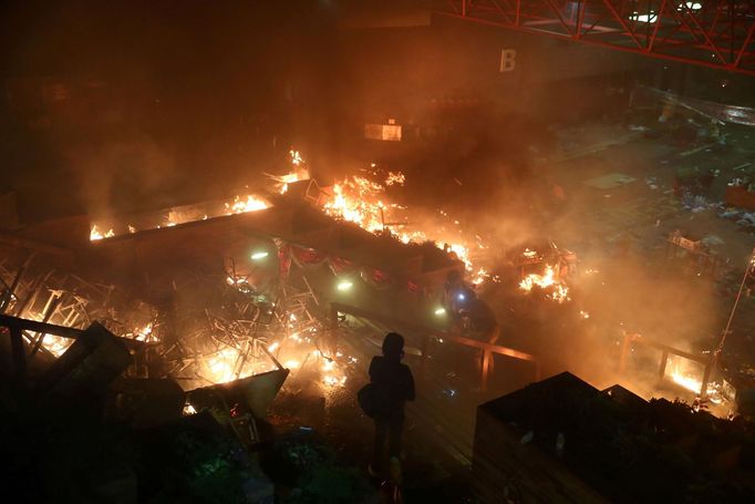 Střety na polytechnické univerzitě v Hongkongu