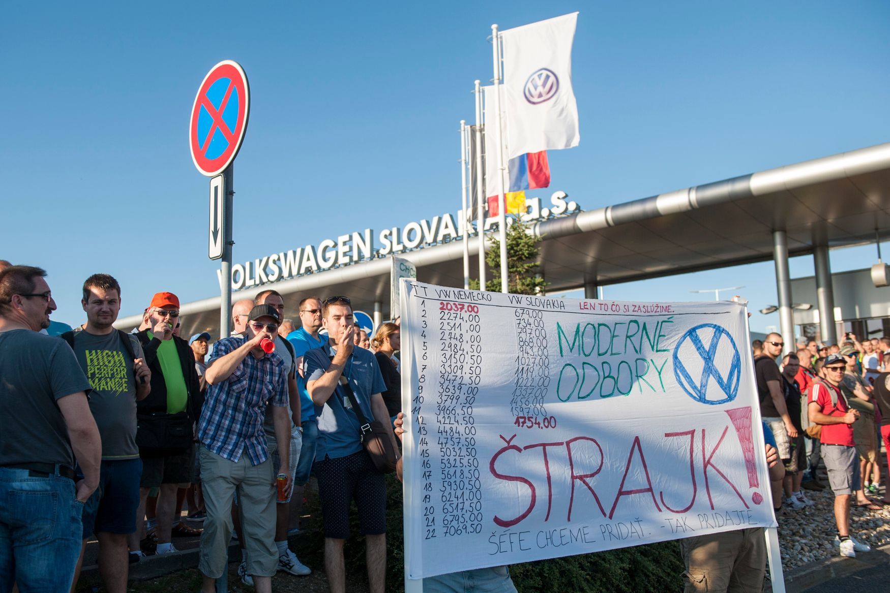 Stávka v bratislavském VW