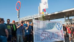 Stávka v bratislavském VW