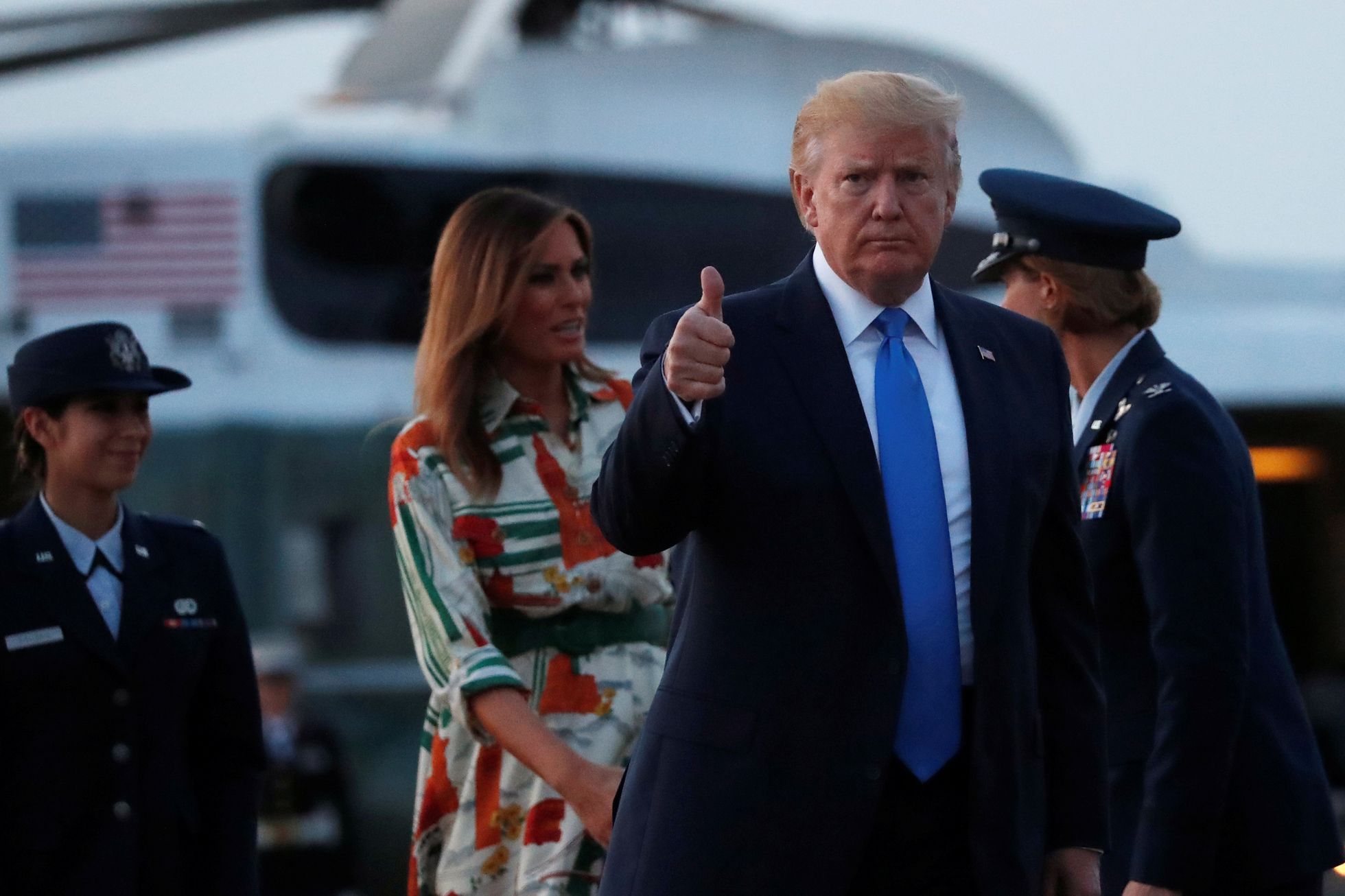 Donald Trump odlétá na státní návštěvu Velké Británie