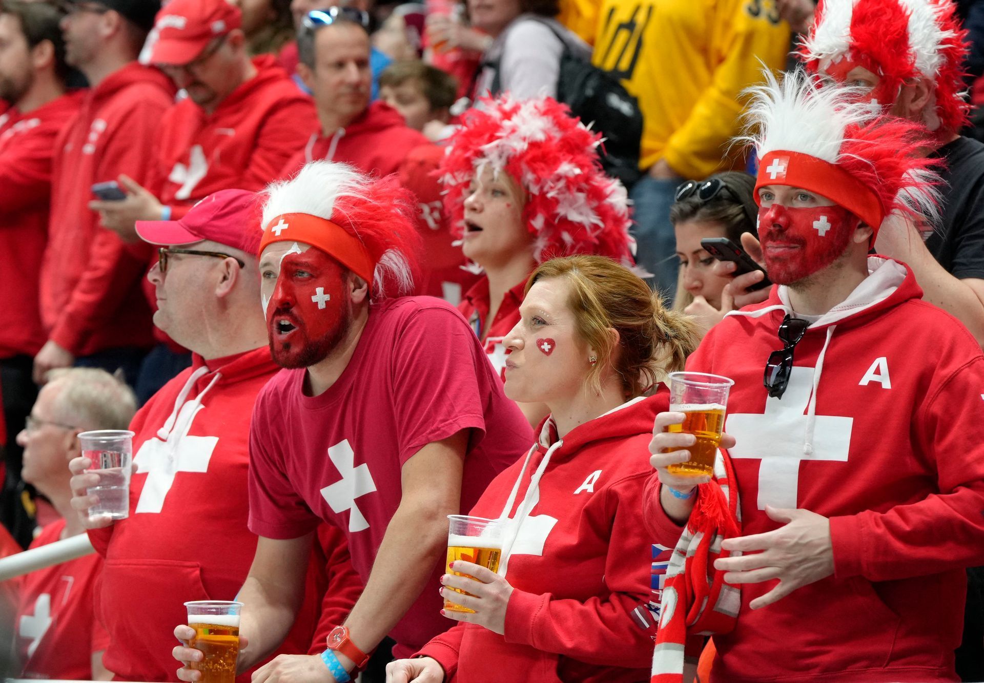 Švýcarští fanoušci na MS 2023
