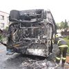 Požár městského autobusu v Ostravě - Hošťálkovicích
