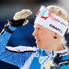 Kaisa Mäkäräinenová při sprintu na MS 2020 v Anterselvě