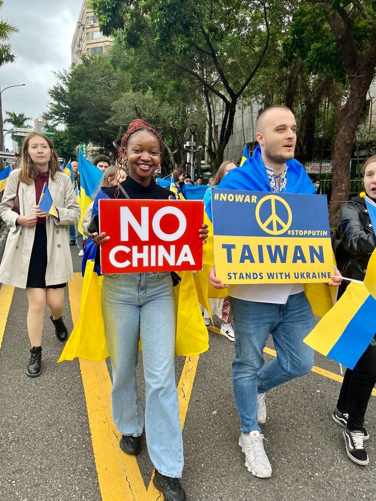 tchaj-wan ukrajina invaze čína