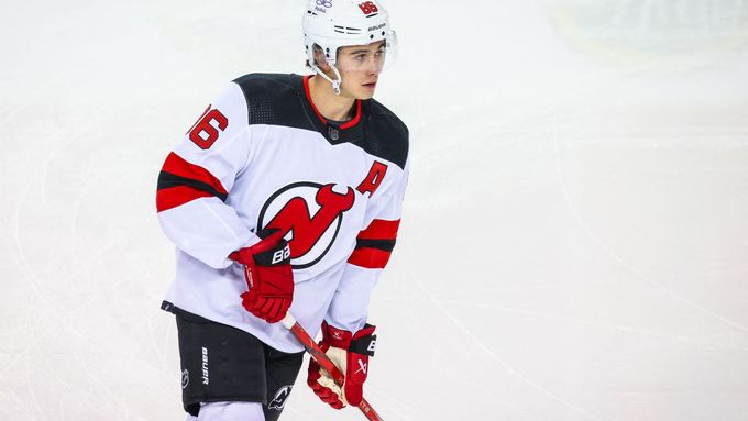 Jeden z pražských tréninků New Jersey Devils před zápasy v O2 areně proti Buffalu