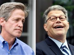 Al Franken (vpravo) a Norm Coleman