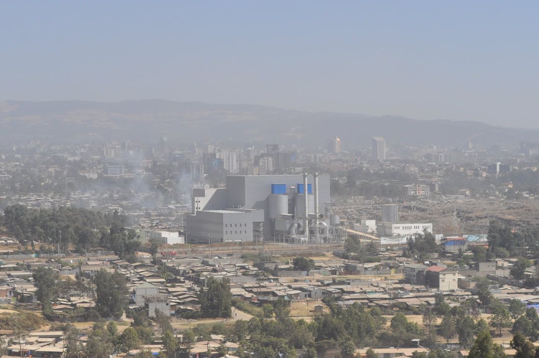 Elektrárna Reppie Etiopie spalování odpadu