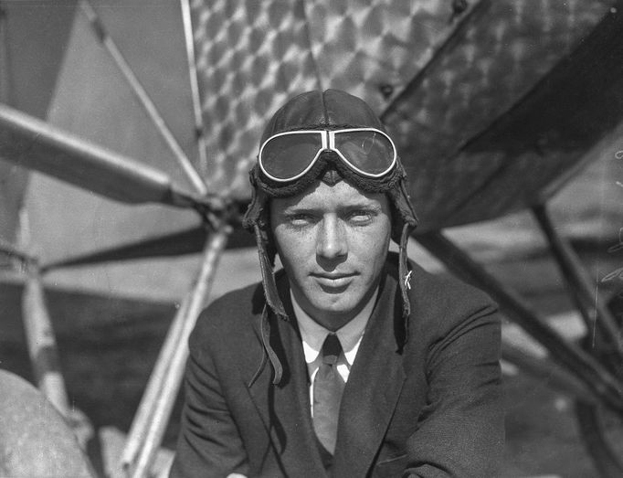 Charles Lindbergh na snímku z 1. 3. 1927.