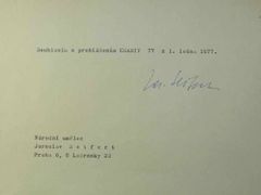 Souhlasím s prohlášením Charty 77 z 1. 1. 1977 - Jaroslav Seifert