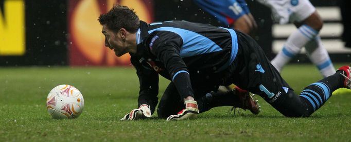 Fotbal, Evropská liga, Plzeň - Neapol: Morgan de Sanctis