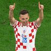 Mislav Orsič slaví gól v zápase o 3. místo na MS 2022 Chorvatsko - Maroko