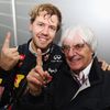 Sebastian Vettel a Bernie Ecclestone