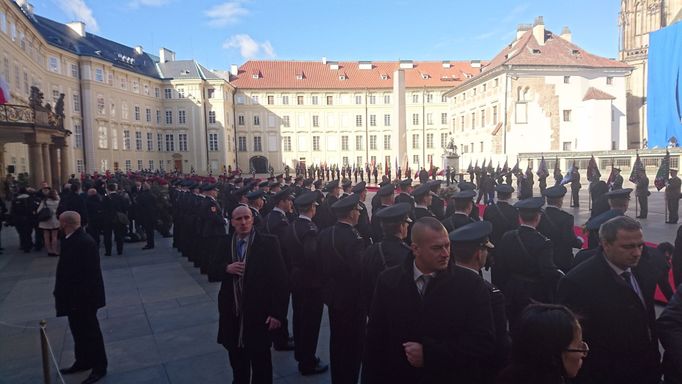 Pražský hrad se připravuje na návštěvu čínského prezidenta.