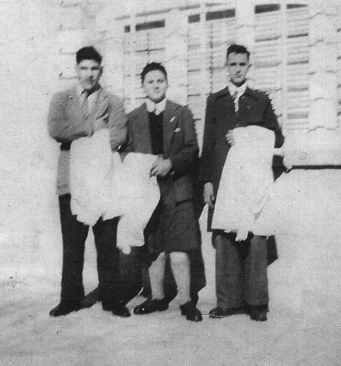 This early 1950's picture released by journalist Sergio Rubin, shows Jorge Mario Bergoglio, right, posing with unidentified schoolmates of a preparatory school in Buenos Aires, Argentina. Cardinal Bergoglio, who took the name of Pope Francis, was elected on Wednesday, March 13, 2013 the 266th pontiff of the Roman Catholic Church. (AP Photo/Courtesy of Sergio Rubin, ho)