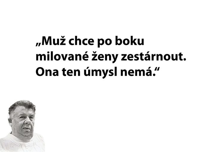 Citát spisovatele a humoristy Miloslava Švandrlíka.