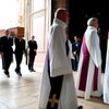 Pohřeb kněze Jacquese Hamela, kterého v kostele zavraždili islamisté.