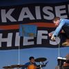 Singer Ricky Wilson of the band Kaiser Chiefs performs on the Other Stage at Worthy Farm in Somerset, on the third day of the Glastonbury music festival
