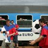 Vlakem na Euro 2012 (fanoušek)