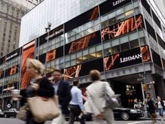 Budova banky Lehman Brothers v New Yorku.