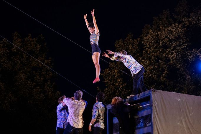 Snímek ze středečního zahájení festivalu Letní Letná.