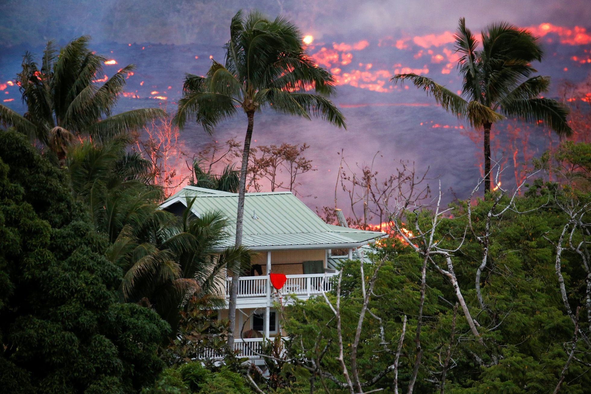 Erupce sopky Kilauea na Havaji, květen 2018