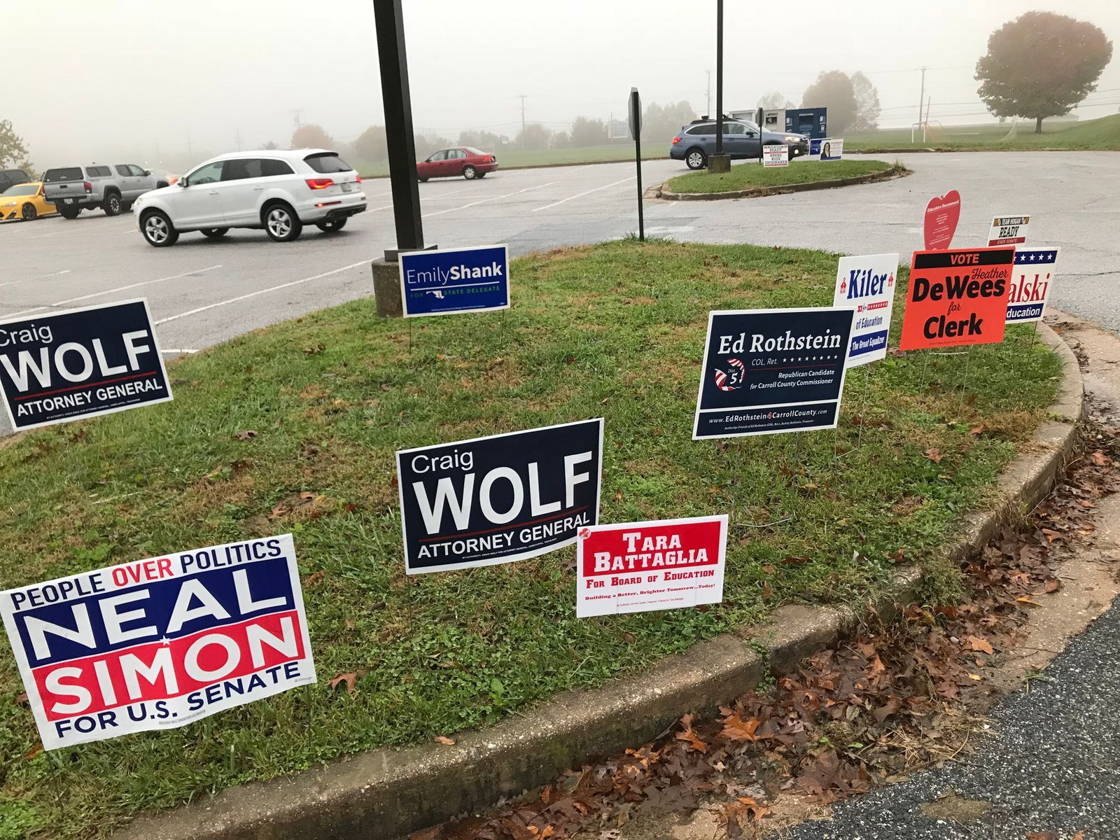 Sykesville, Maryland, Spojené státy. Volby do Kongresu 2018.