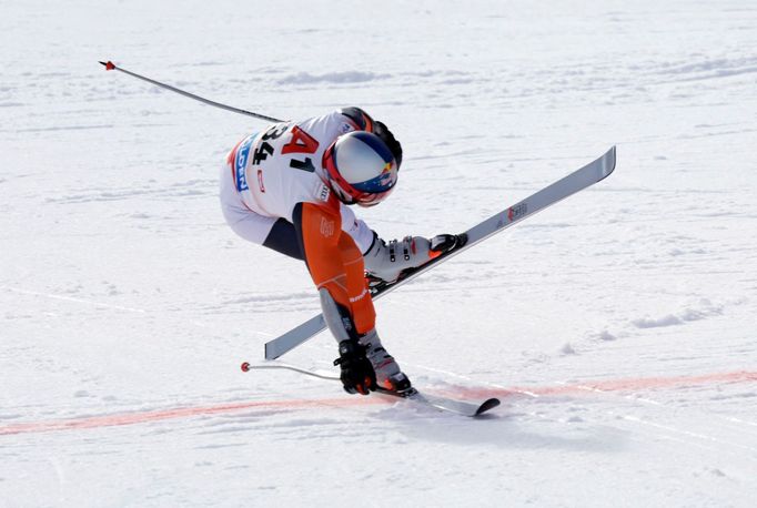 Marcel Hirscher při letošním závodu Světového poháru