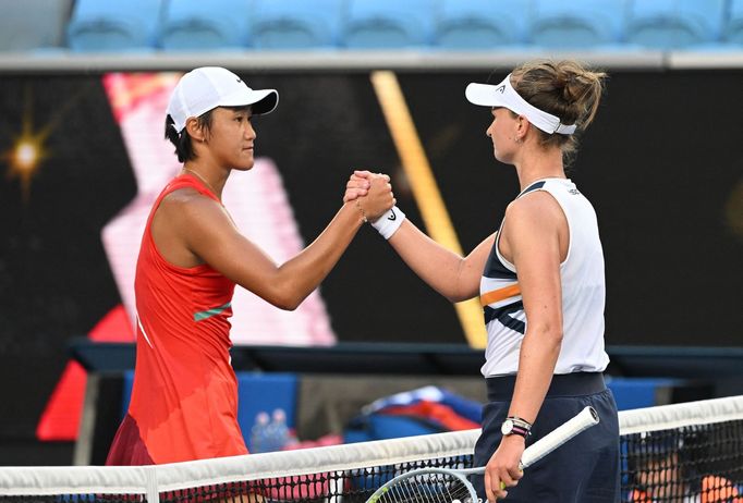 Australian Open 2022, 3. den (Wang Si-jü, Barbora Krejčíková)