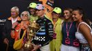 Lando Norris z McLarenu slaví triumf ve VC Británie F1 2025