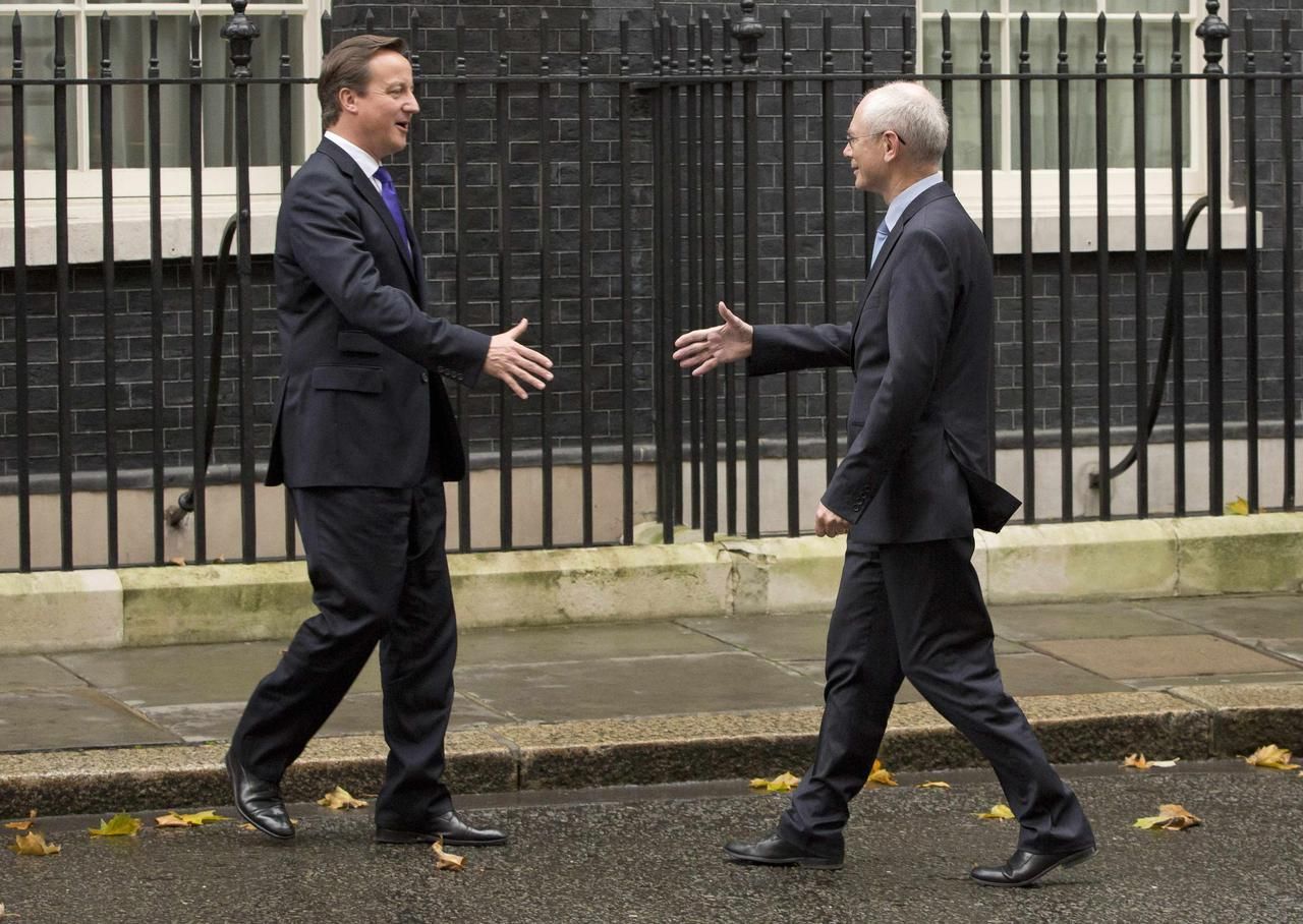 Cameron a Van Rompuy
