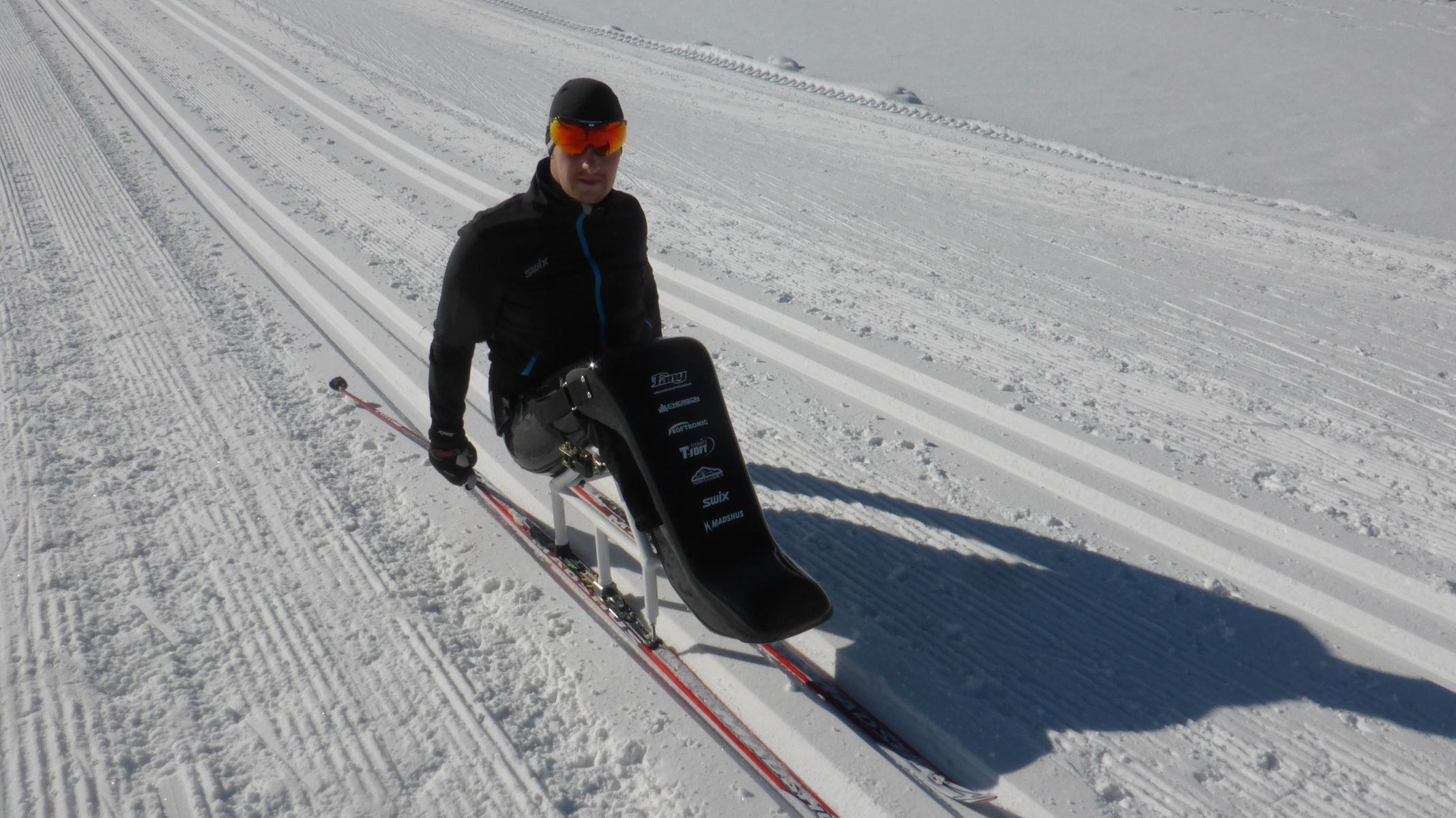 Hendikepovaný lyžař Jan Tománek