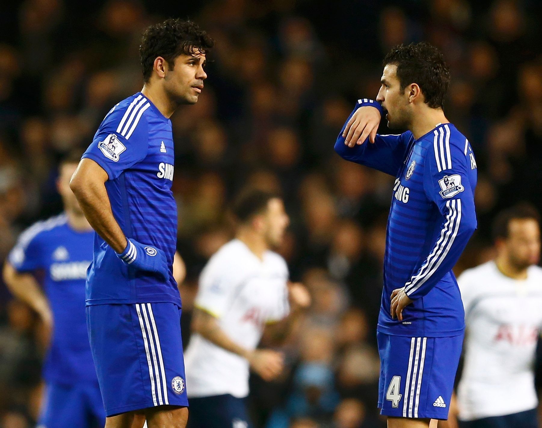 PL, Tottenham - Chelsea: Diego Costa a Cesc Fabregas