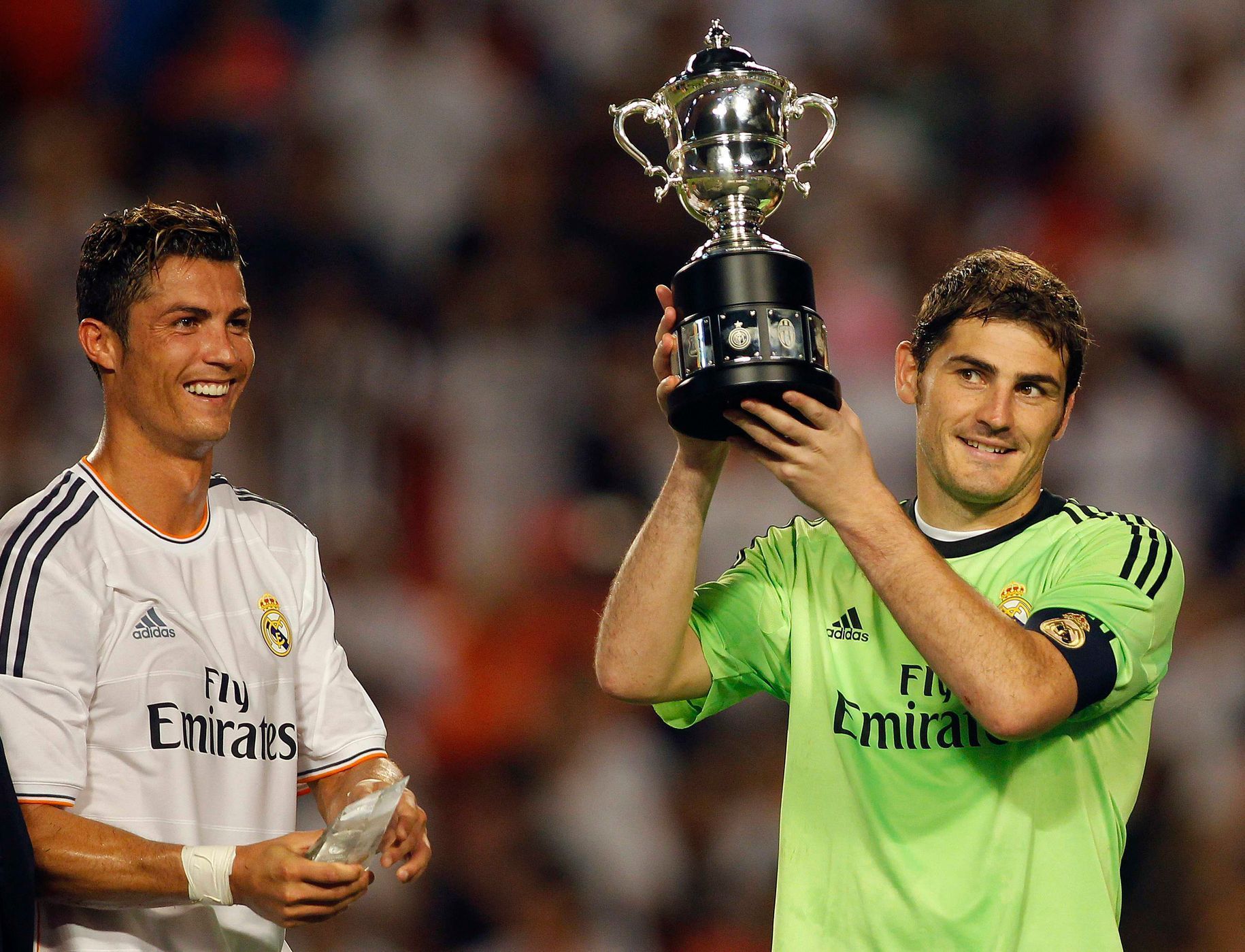 Iker Casillas a Cristiano Ronaldo slaví triumf na International Champions Cupu