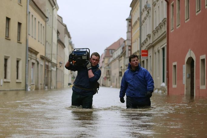 Zatopená Pirna.