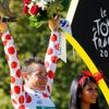 Francouzský cyklista Thomas Voeckler slaví po poslední 20. etapě Tour de France 2012.