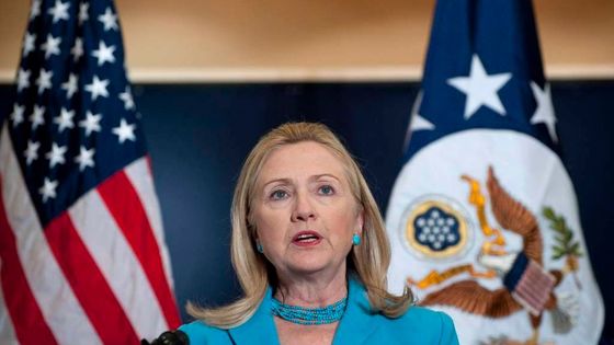 Ministryně zahraničí USA Hillary Clintonová na návštěvě Barmy