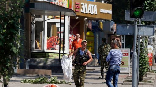 Ostřelování v Doněcku. Ilustrační foto