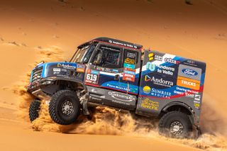 Albert Llovera (Ford) na trati Rallye Dakar 2024