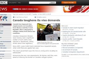 How the world media informed about visa restrictions on Czechs