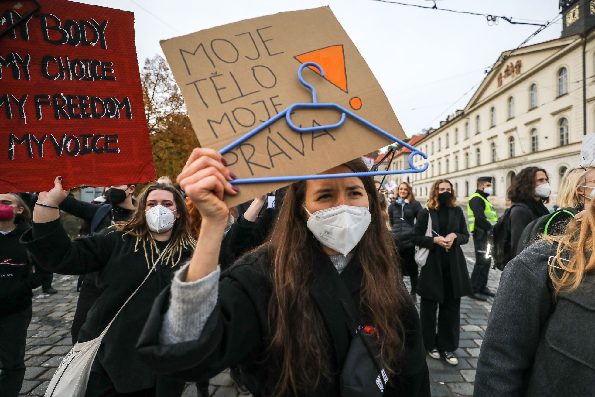 Pochod za právo na bezpečný přístup k potratům, demonstrace, interrupce