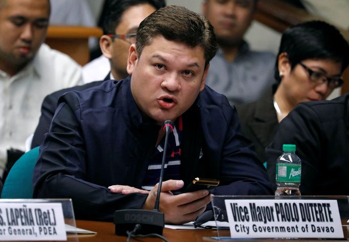 Paolo Duterte je syn filipínského prezidenta Rodrigta Duterteho a zároveň zástupcem starosty města Davao.