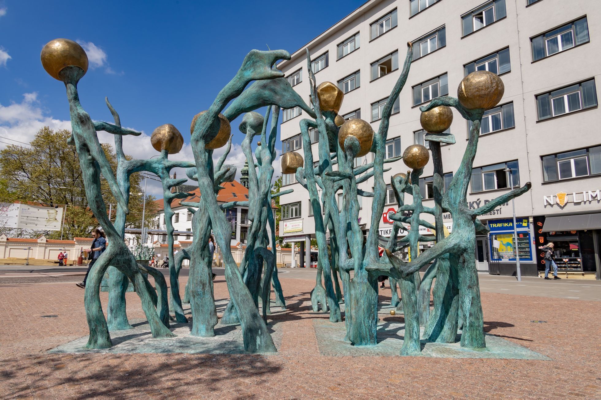 Mendel socha Hrachovina Brno