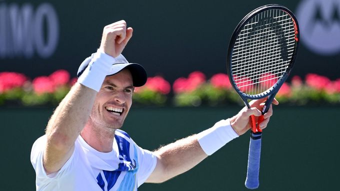 Britský tenista Andy Murray na turnaji v Indian Wells.