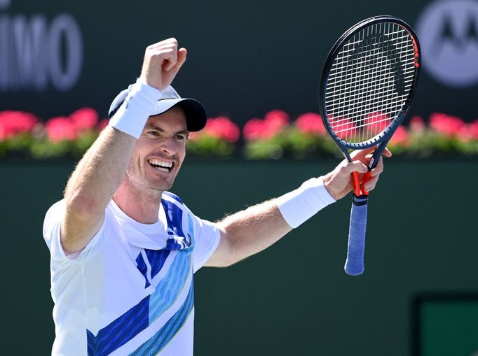 Britský tenista Andy Murray na turnaji v Indian Wells.