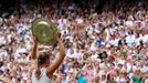 Wimbledon, finále žen: Petra Kvitová (talíř)