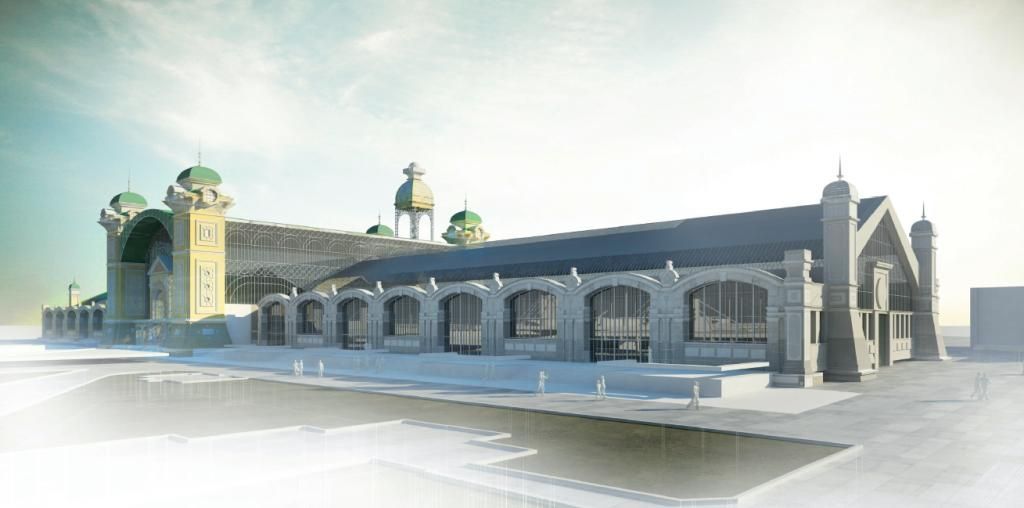 Soutěžní návrhy na rekonstrukci Průmyslového paláce v Praze